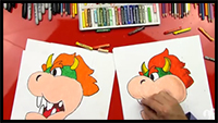 How to Draw Bowser - YouTube