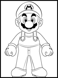 How to Draw Mario from Super Mario