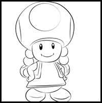 How to Draw Toadette from Super Mario