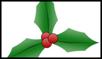 Drawing Christmas Holly in Adobe Photoshop Tutorial 