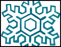 How to Draw Snowflakes with Easy Steps