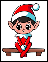 How to Draw Elf on the Shelf | Christmas Drawing Tutorial