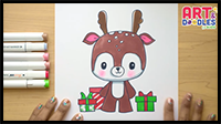 How to Draw a Cartoon REINDEER