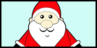 How to Draw Simple-Shaped Cartoon Santa Clause