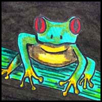 how to draw a tree frog