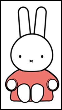 How to Draw Miffy from Miffy and Friends - Cute Kawaii Bunny Rabbit - Easy Step by Step Drawing Tutorial for Kids