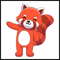 How to Draw a Red Panda Step by Step