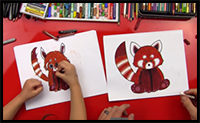 How to Draw a Red Panda