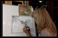 Draw a Happy Hummingbird