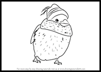 How to Draw Sparrow with Scarf