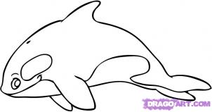 How to draw Cartoon whales