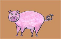 How to Draw a Pig for Easy Lessons for Kids