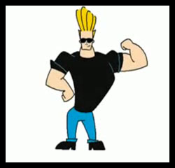 How To Draw Johnny Bravo Cartoon Characters : Drawing Tutorials 