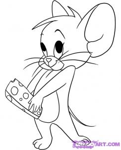 How to Draw Jerry the Mouse from Tom and Jerry