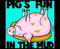 How to Draw Cartoon Pig Rolling in the Mud Sty