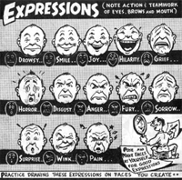 Drawing Cartoon Facial Expressions and Emotions Cartooning Lesson