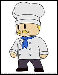 How to Draw Chef Anthony from Stumble Guys