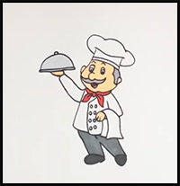 How to Draw a Chef Step by Step Easy
