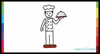 Learn 2 Draw a Chef