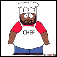How to Draw Chef McElroy from South Park