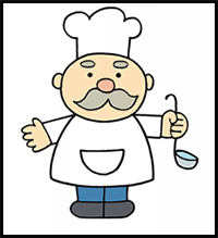 How to Draw a Chef for Kids