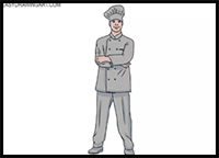 How to Draw a Cook