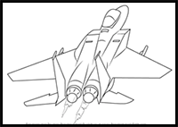 How to Draw a Jet Plane