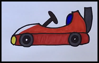 How to Draw a Go-Cart