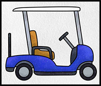 Draw a Golf Cart