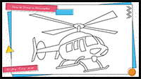 How to Draw a Helicopter Step by Step