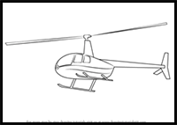 How to Draw a Flying Helicopter