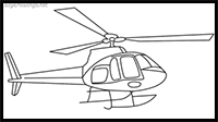 How to draw a Helicopter step by step