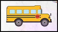 How to Draw Bus in Easy Steps for Beginner