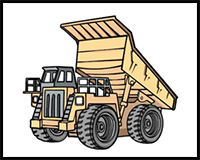 How to Draw a Dump Truck - A Step by Step Guide