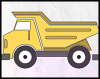 How to Draw Dump Truck