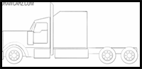 How to Draw a Semi Truck