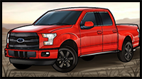 How to Draw an F-150 Ford Pickup Truck