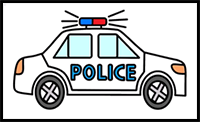 How to Draw Police Car