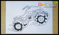 his video will show you how to draw a simple All Terrain Vehicle.
How to Draw a Quad Easy