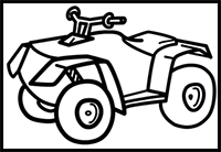 How to Draw ATV Step by Step