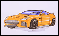 How to Draw Jaguar F Type