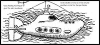 How to Draw a Submarine Worksheet and Lesson