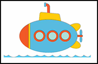 How to Draw Submarine for Kids