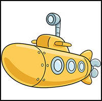 Complete Submarine drawing