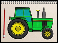 How to Draw a Tractor in 8 Easy Steps!
