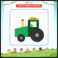 How to Draw a Tractor: A Step-by-Step Tutorial for Kids