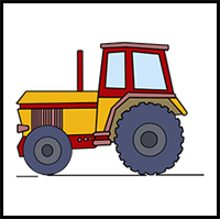 How to Draw a Tractor