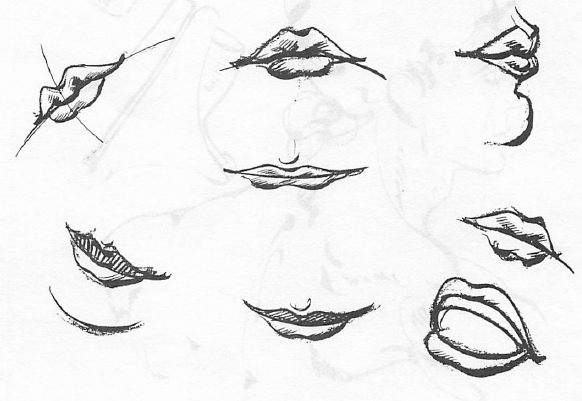 female eyes drawing. How to Draw Human Mouths and