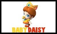 Learn How to Draw Baby Princess Daisy