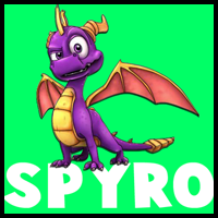 How to Draw Spyro the Dragon